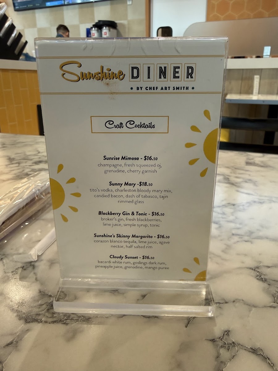 Sunshine diner Menu - Image 6